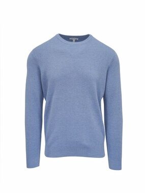 RAFFI MADE IN AUSTRALIA Light Blue Men's Crewneck Sweater with lemon trim! L